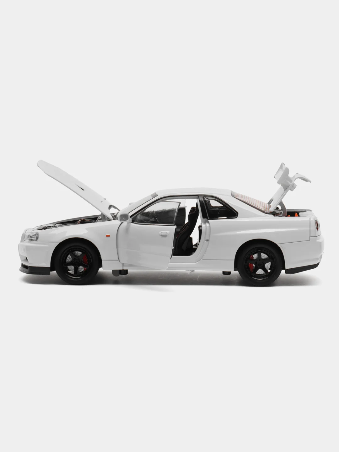 Белый масштабная металлическая модель авто 1:24 NISSAN Skyline GT-R R34