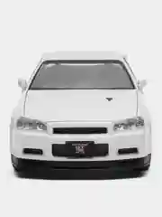 Белый масштабная металлическая модель авто 1:24 NISSAN Skyline GT-R R34