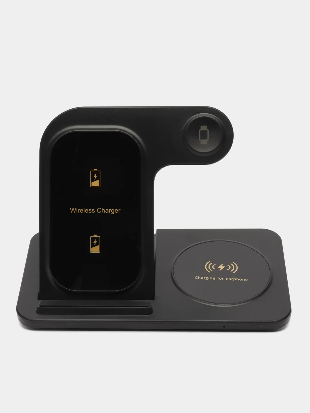 Черный беспроводная зарядка, 3 в 1, для iPhone, iWatch, AirPods, Android