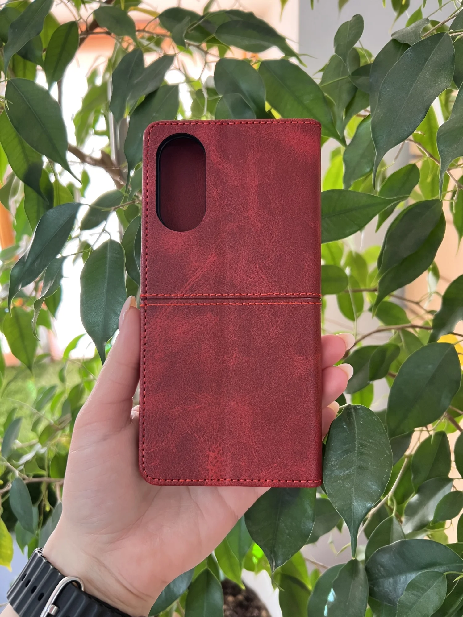 Красный чехол книжка elitcase для Honor X5 Plus / Хонор Х5+