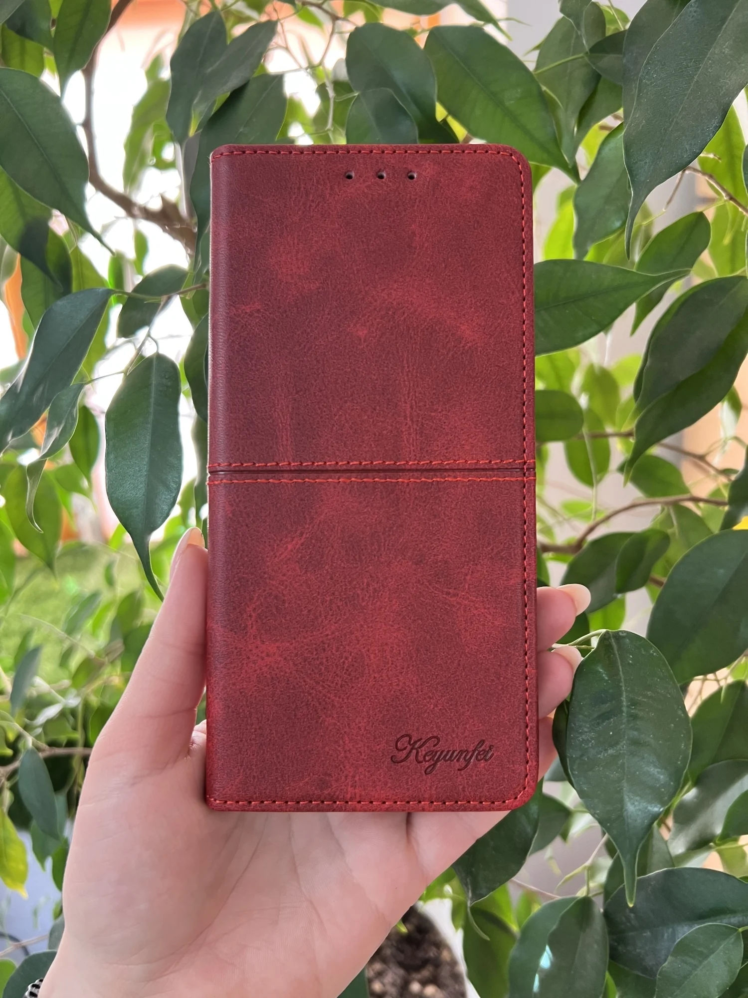 Красный чехол книжка elitcase для Honor X5 Plus / Хонор Х5+