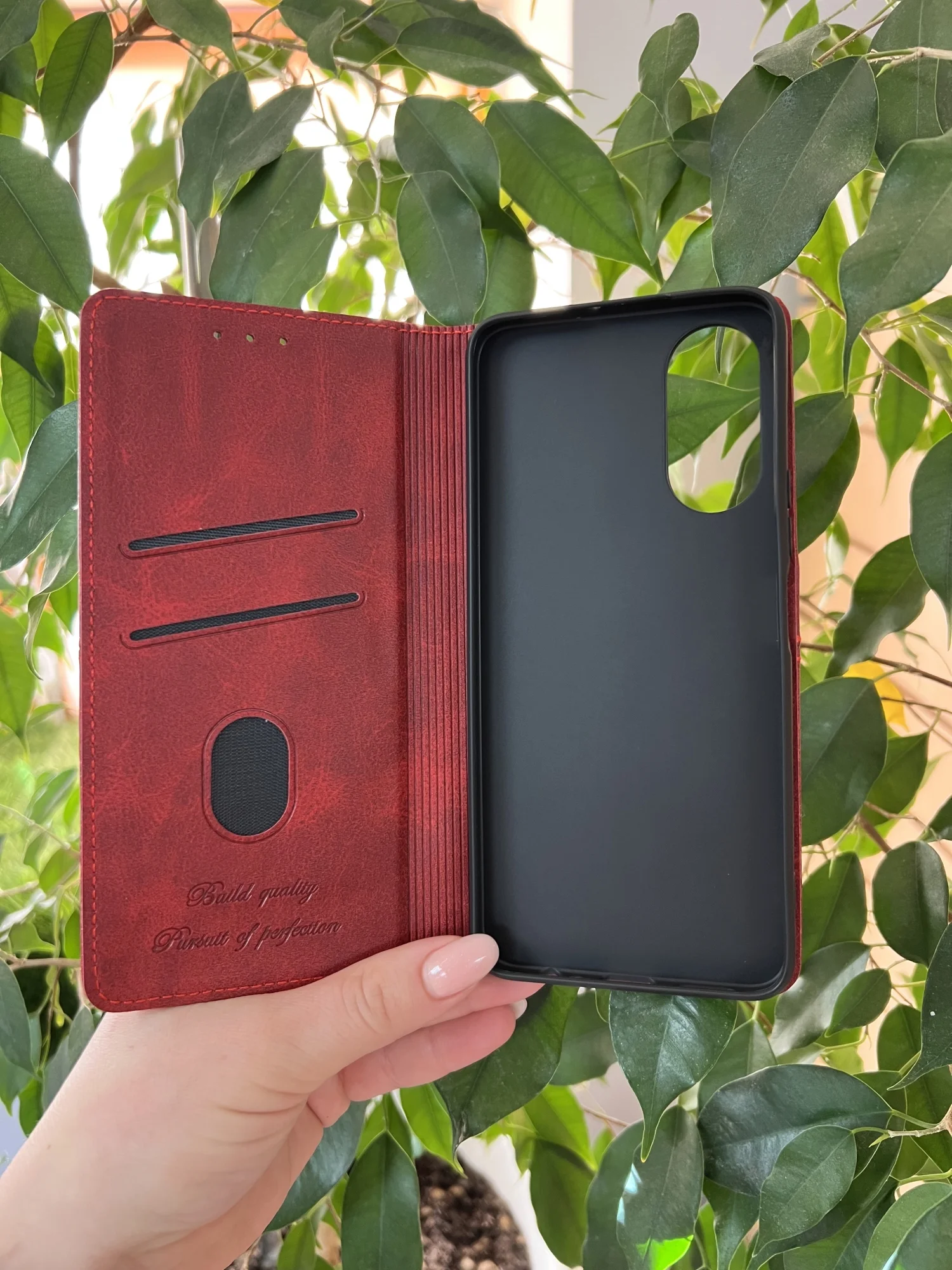 Красный чехол книжка elitcase для Honor X5 Plus / Хонор Х5+