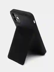 Черный кожаный чехол для iPhone 11 (Айфон 11) , с карманом для карт