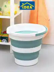 Бирюзовый ведро складное Idea "Флекс"