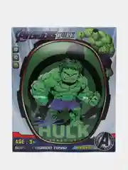 Зеленый набор фигурок игрушечных инструментов ironman, hulk(железный человек, халк) Рюкзак чемодан