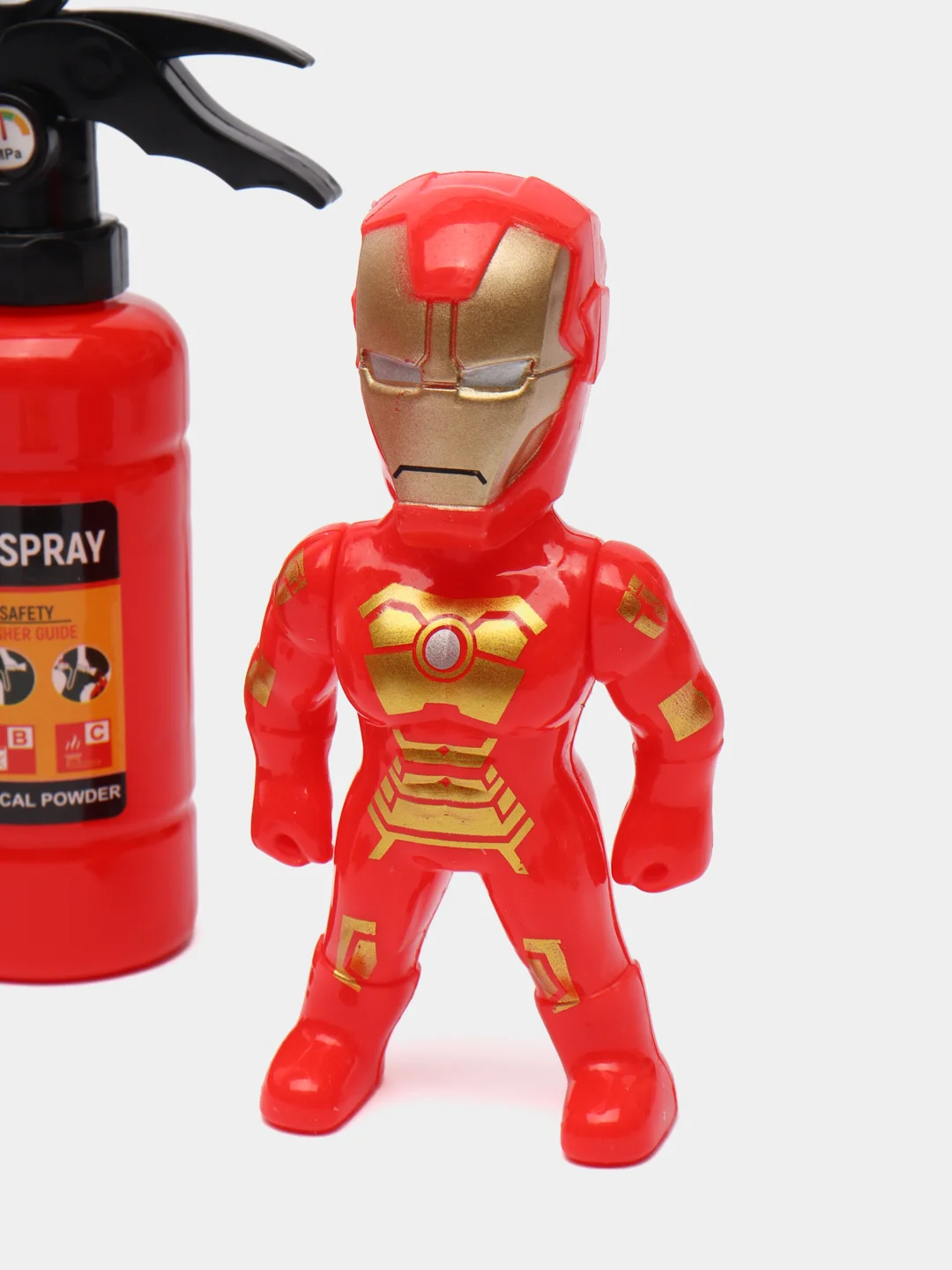 Красный набор фигурок игрушечных инструментов ironman, hulk(железный человек, халк) Рюкзак чемодан