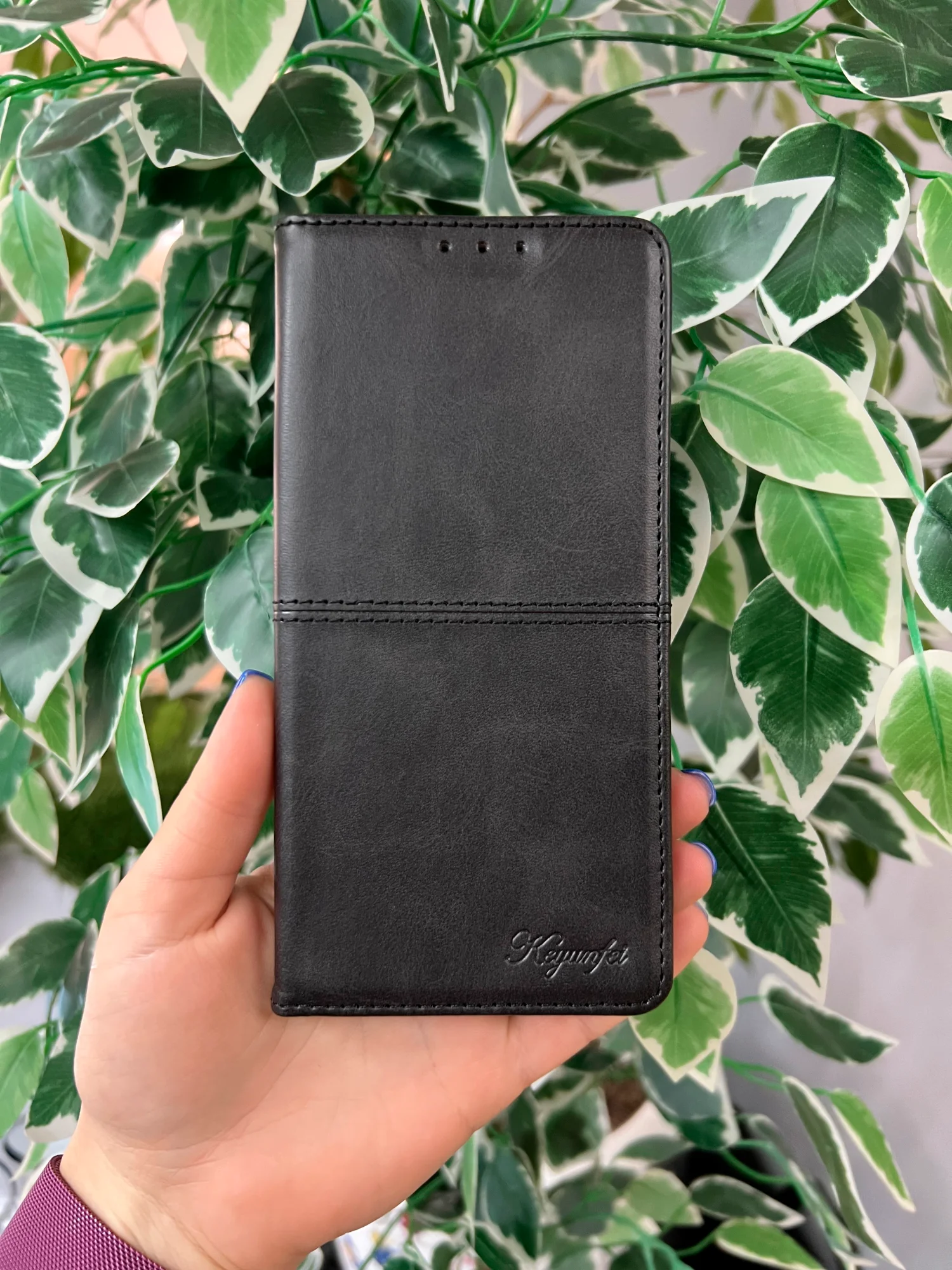 Черный чехол книжка elitcase для Honor Magic6 Pro / Хонор Меджик6 Про