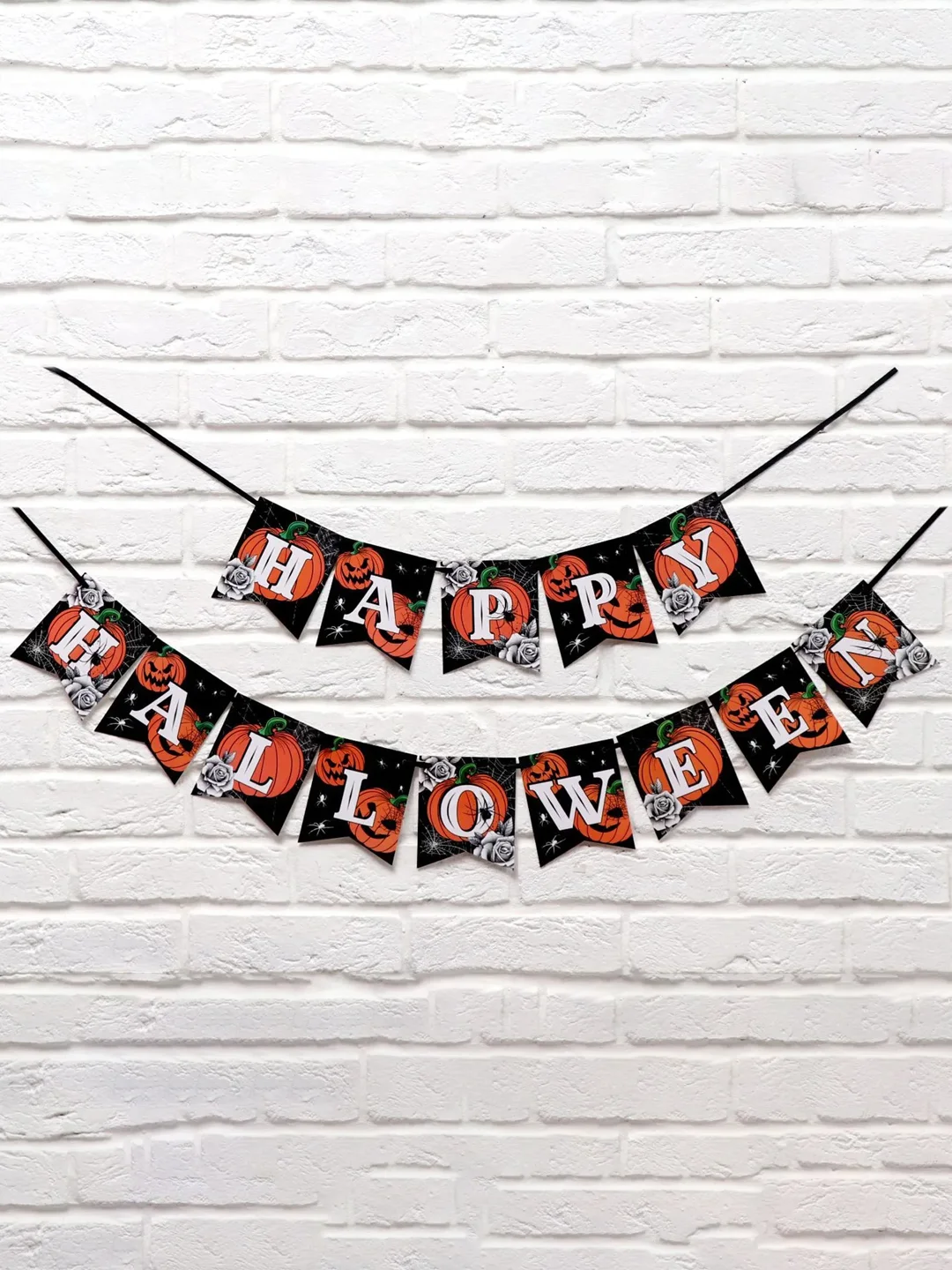 Манго гирлянда на ленте  на Хэллоуин "Happy Halloween"