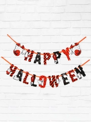 Гирлянда на ленте  на Хэллоуин "Happy Halloween"
