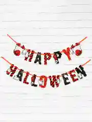 Белый гирлянда на ленте  на Хэллоуин "Happy Halloween"