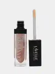 Светло-бежевый lavellecollection Блеск для губ с блестками Diamond gloss, тон 03 peach, 5мл