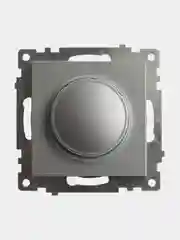 Выключатель диммирующий Stekker GLS10-7106-03, TRIAC (механизм), серия Катрин, серебро