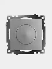 Выключатель диммирующий Stekker GLS10-7106-03, TRIAC (механизм), серия Катрин, серебро