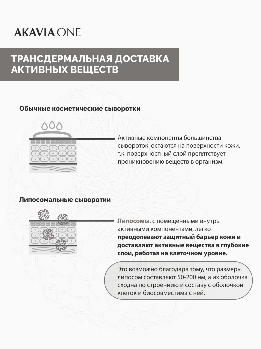 АКАВИЯ ONE Сыворотка для лица, ночная, естественное сияние