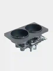 Розетка 2-местная, Stekker, GLS10-7113-05, черный