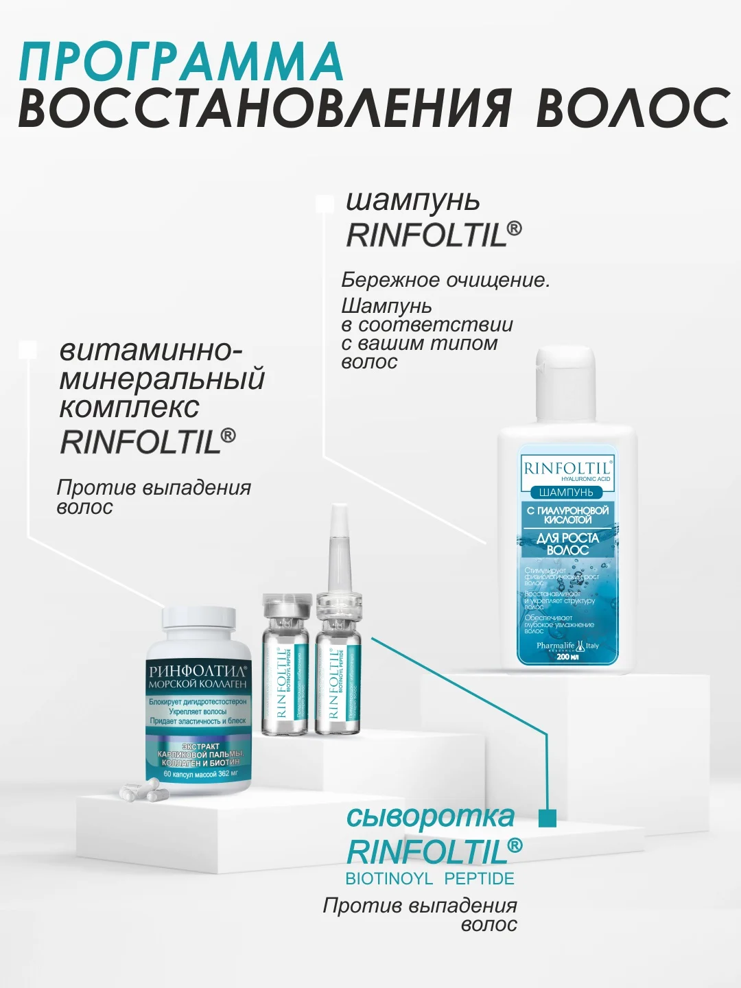 Ринфолтил biotinoyl пептид липосомальная сыворотка против выпадения и для роста волос