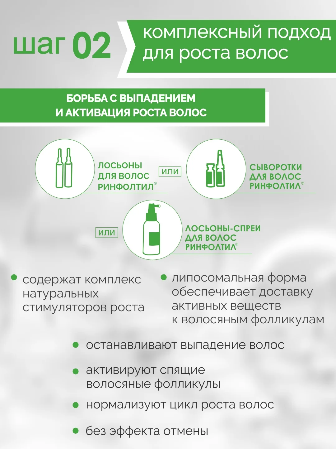 РИНФОЛТИЛ EXPERT Шампунь для всех типов волос против выпадения и для роста