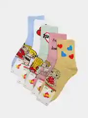 Носки "Love is", разноцветные, унисекс, набор 5 пар