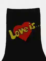 Носки "Love is", черные и белые, унисекс, набор 5 пар