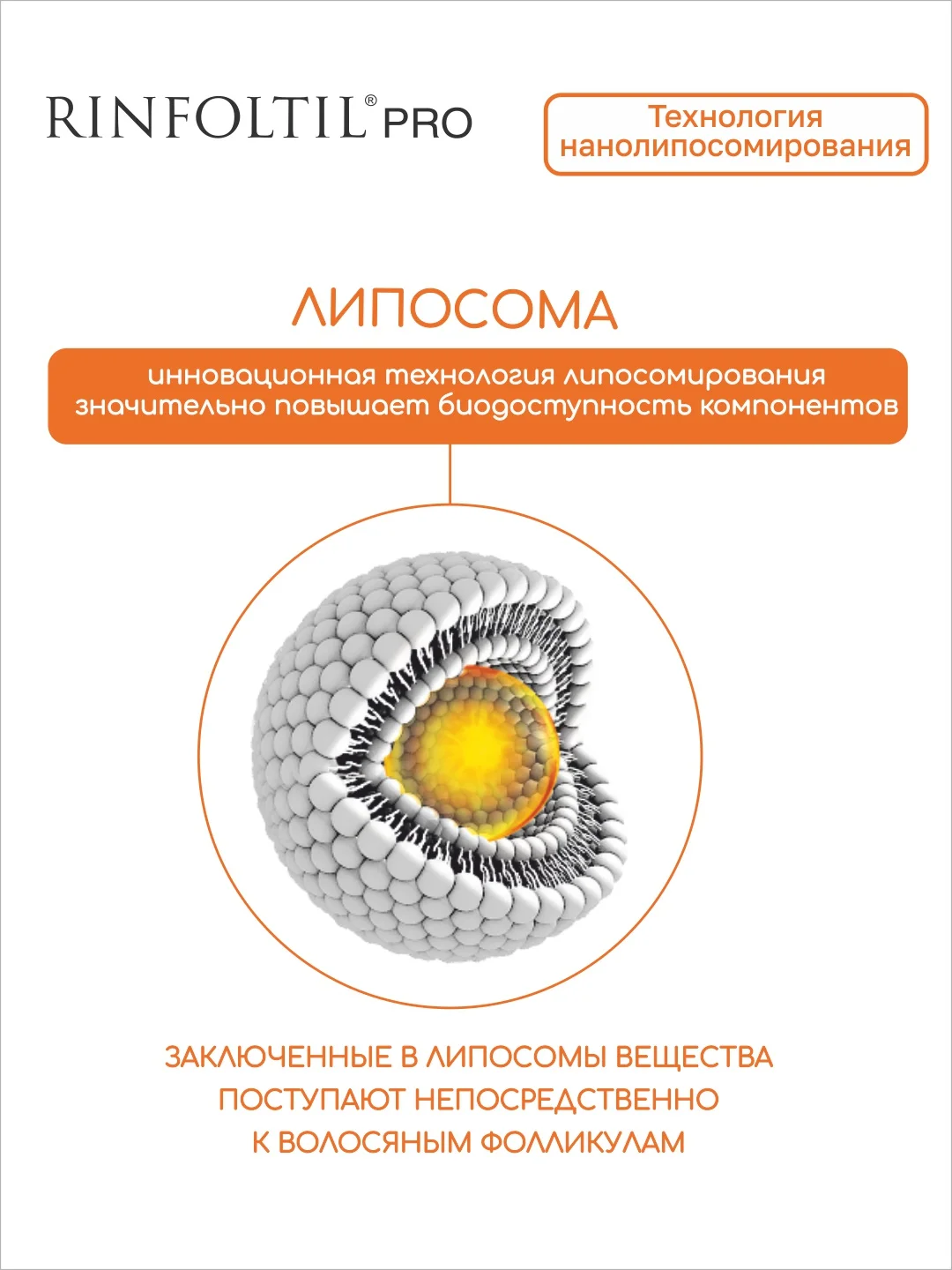 Ринфолтил Pro нанолипосомальная сыворотка против выпадения волос для женщин и мужчин