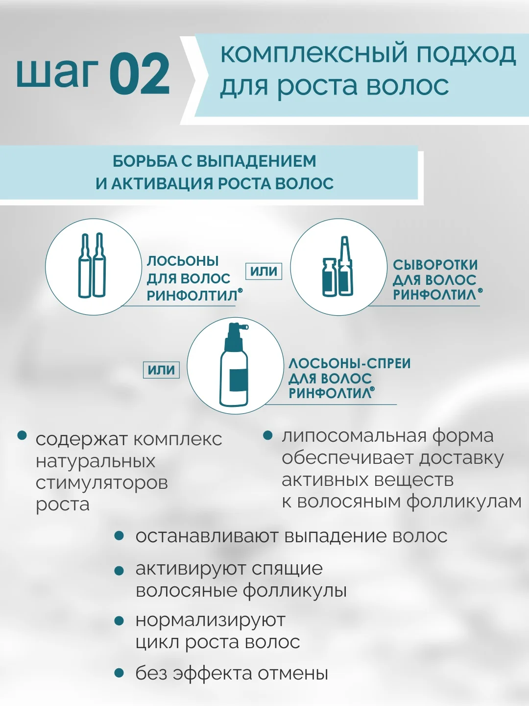 РИНФОЛТИЛ PRO шампунь Для роста волос Для чувствительной кожи головы