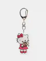 Тёмно-розовый брелок с двусторонним аниме "My melody", "Hello Kitty", акриловый, 15 видов