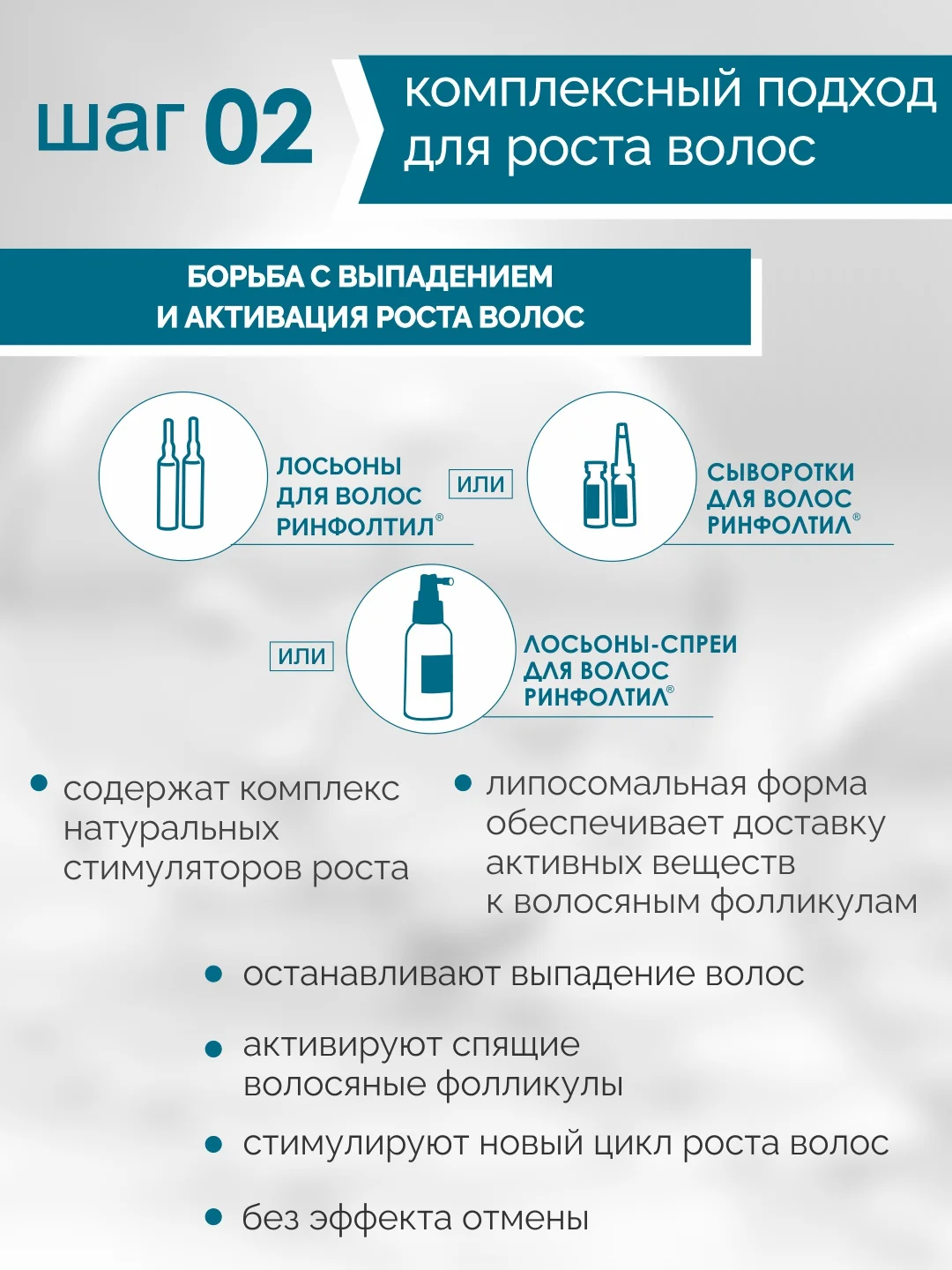 РИНФОЛТИЛ PRO шампунь От выпадения и для роста волос Для жирных волос