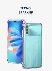 Чехол для Tecno Spark 8P, с усиленными углами, силиконовый, прозрачный
