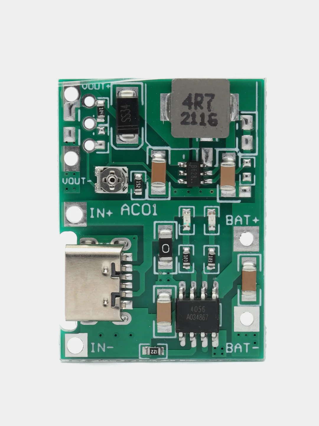 Зарядная плата TP4056 для Li-ion аккумуляторов с защитой, MICRO/MINI USB,TYPE-C