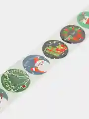 Наклейки детские новогодние, в рулоне, 500 шт