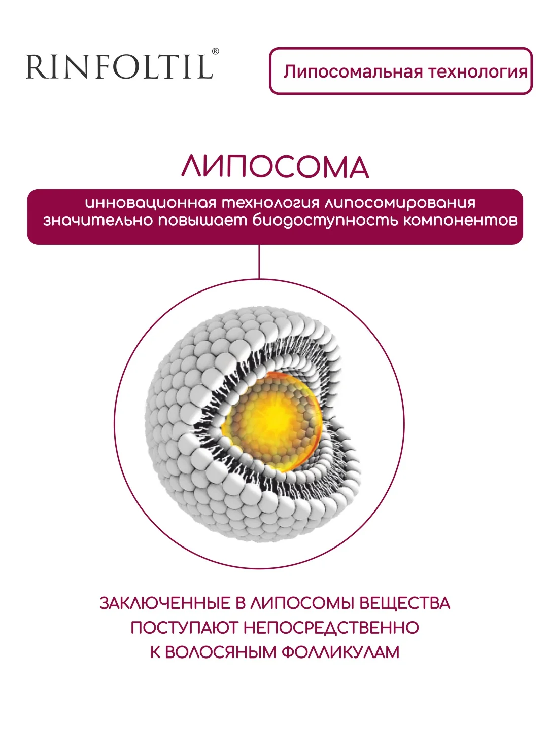 Ринфолтил липосомальная сыворотка от выпадения волос. Для ослабленных и истонченных волос