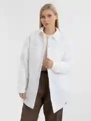 Белый куртка женская МЕГА ОВЕРСАЙЗ