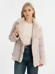 Молочный куртка женская зимняя