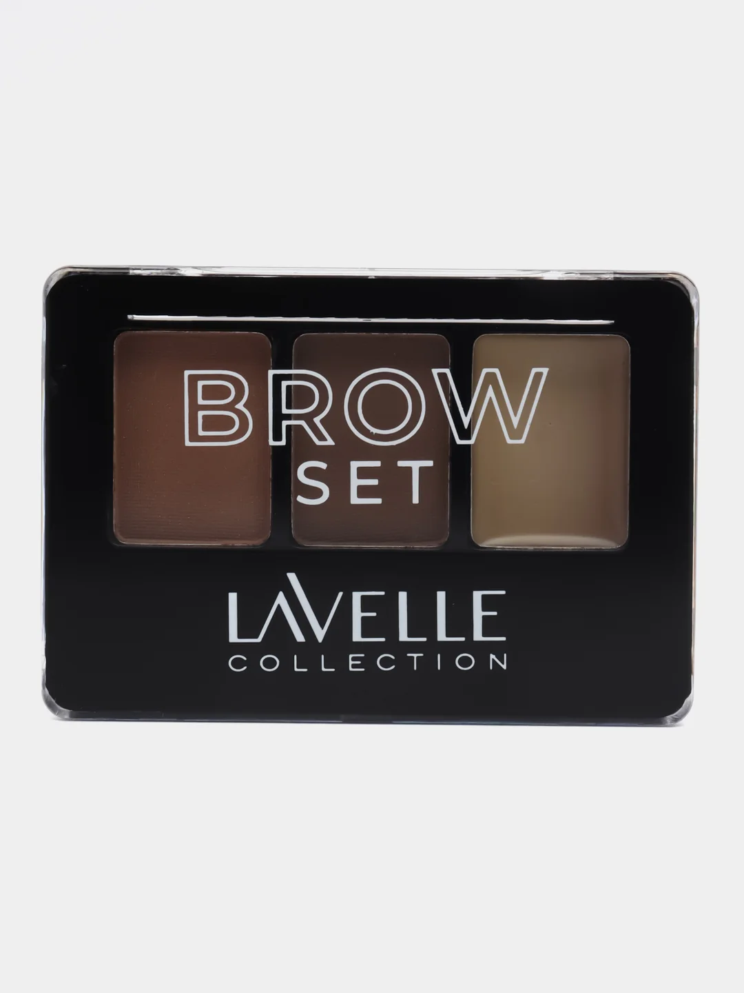 Коричневый lavellecollection Тени для бровей с воском для фиксации, тон 01