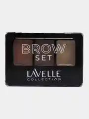 Коричневый lavellecollection Тени для бровей с воском для фиксации, тон 01