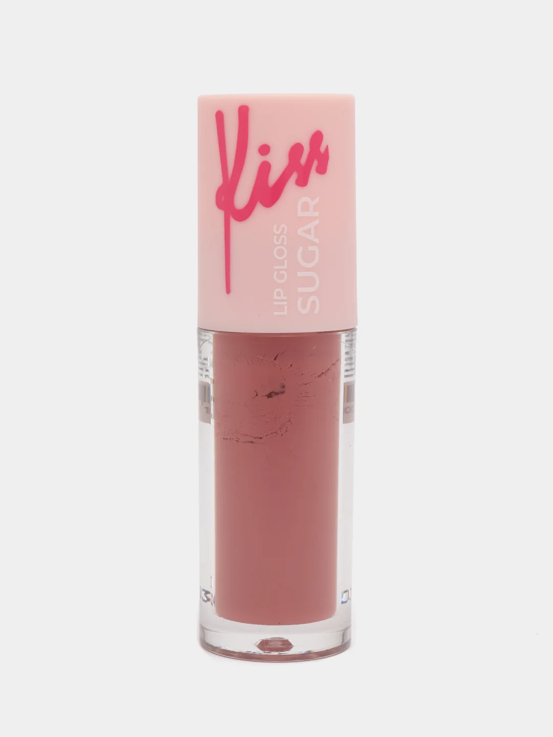 Розовый lavellecollection Блеск для губ глянцевый SUGAR KISS, тон 04 розово-коричневый