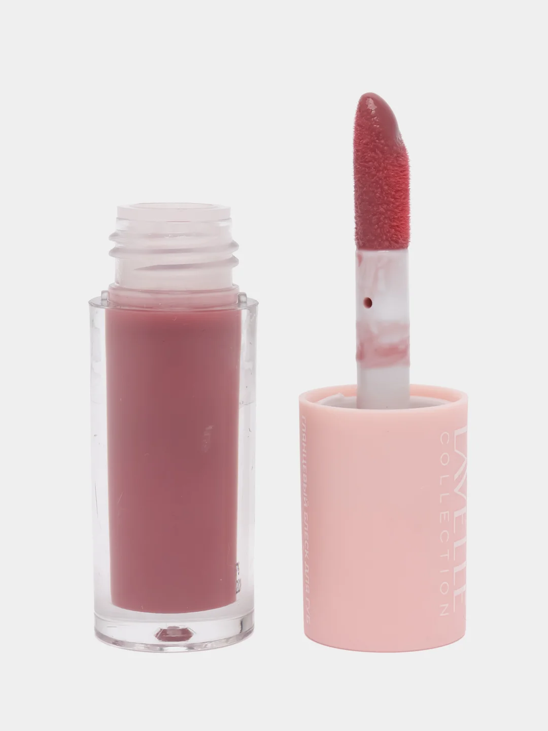 Тёмно-розовый lavellecollection Блеск для губ глянцевый SUGAR KISS, тон 05 сливовый