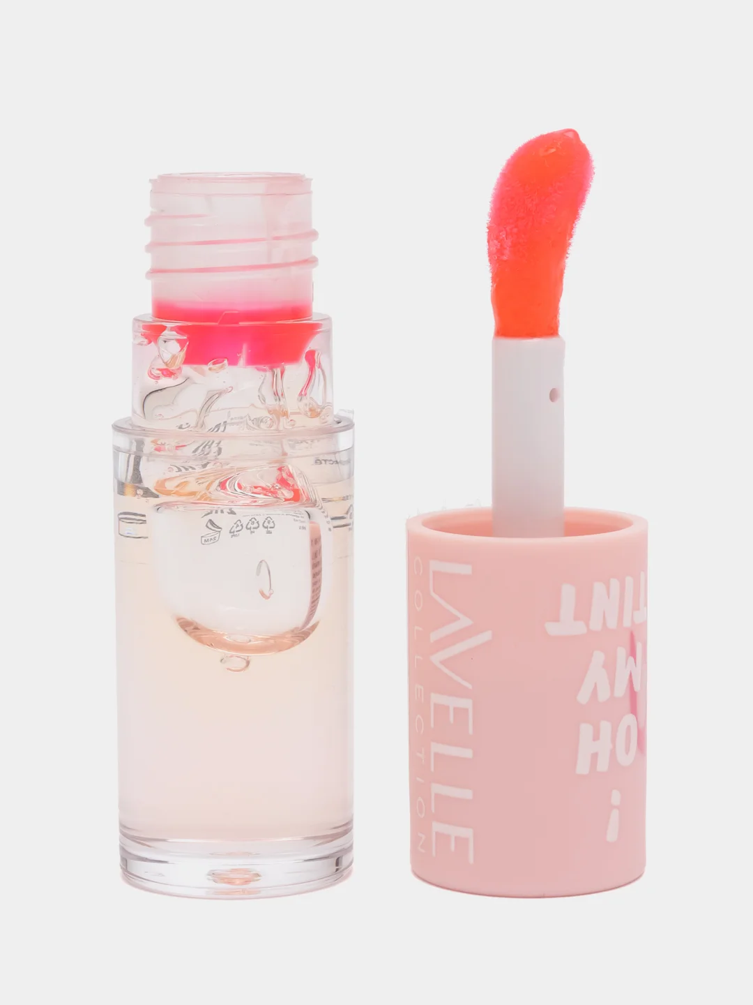 Розовый lavellecollection Масло-тинт для губ стойкий OH MY TINT тон 01