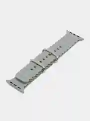 Серый браслет ремешок ребристый Ocean Band для Apple Watch X22 pro, X7 Pro, T200 plus, M16, HW22