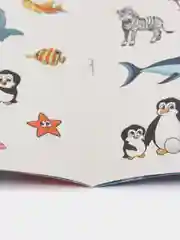 Наклейки многоразовые Животные со всего света, формат А4