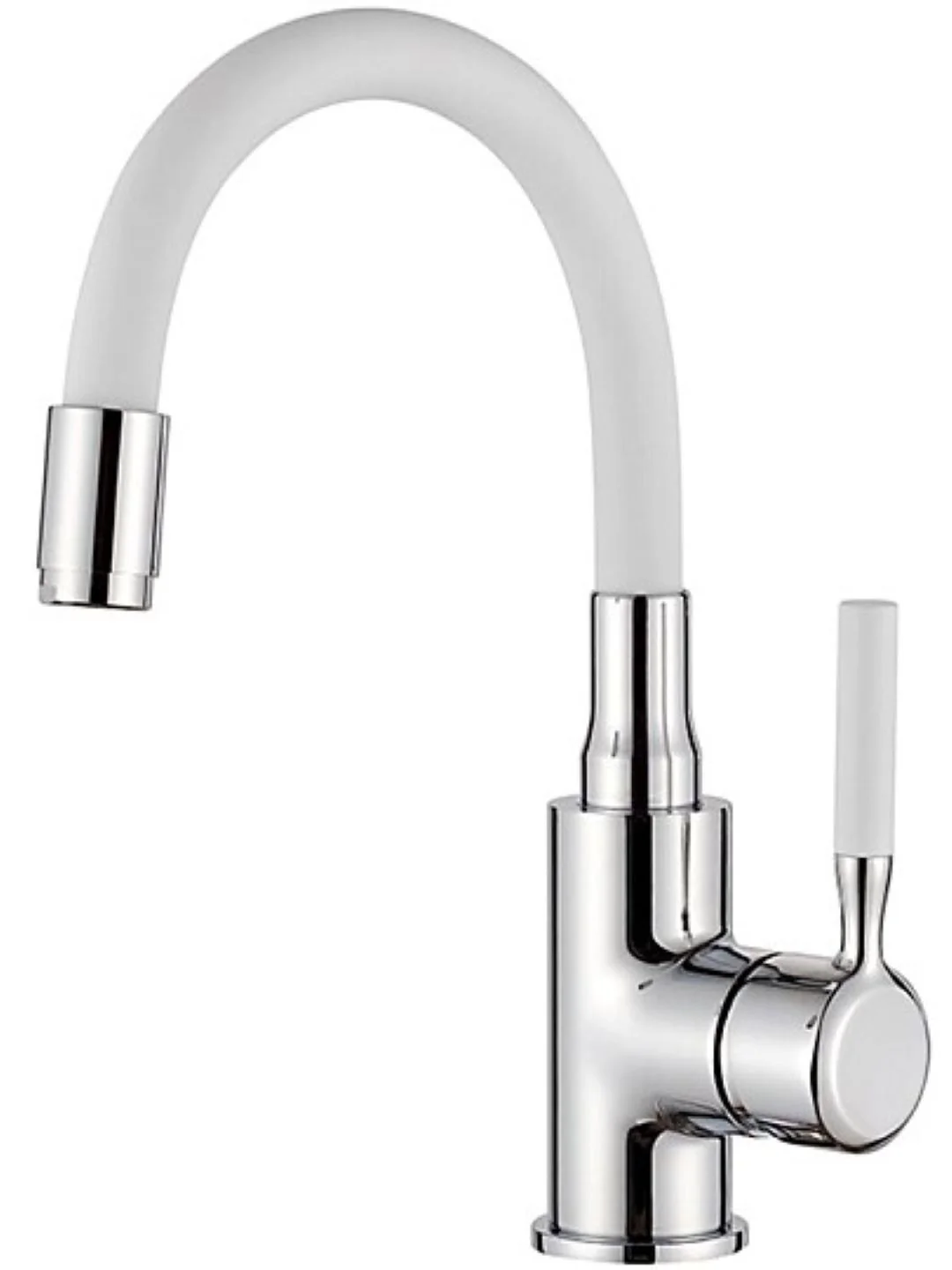 Белый смеситель Ledeme для умывальника L1399-3