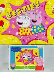Мозаика детская Peppa Pig пазл свинка Пеппа 15 малыш Джордж игра для развития моторики