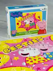 Мозаика детская Peppa Pig пазл свинка Пеппа 15 малыш Джордж игра для развития моторики