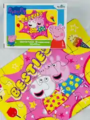 Мозаика детская Peppa Pig пазл свинка Пеппа 15 малыш Джордж игра для развития моторики