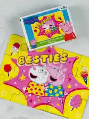 Мозаика детская Peppa Pig пазл свинка Пеппа 15 малыш Джордж игра для развития моторики