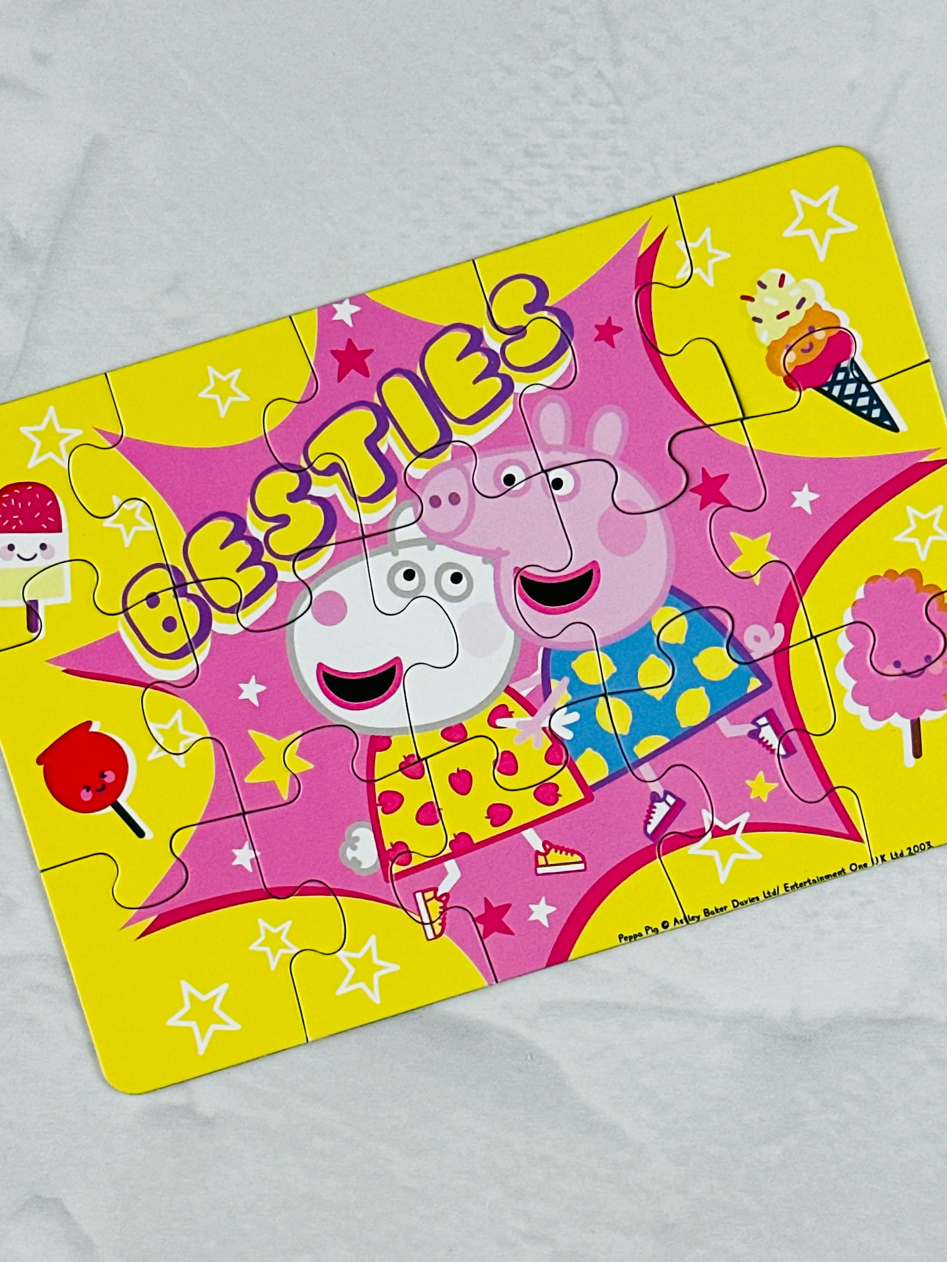Мозаика детская Peppa Pig пазл свинка Пеппа 15 малыш Джордж игра для развития моторики