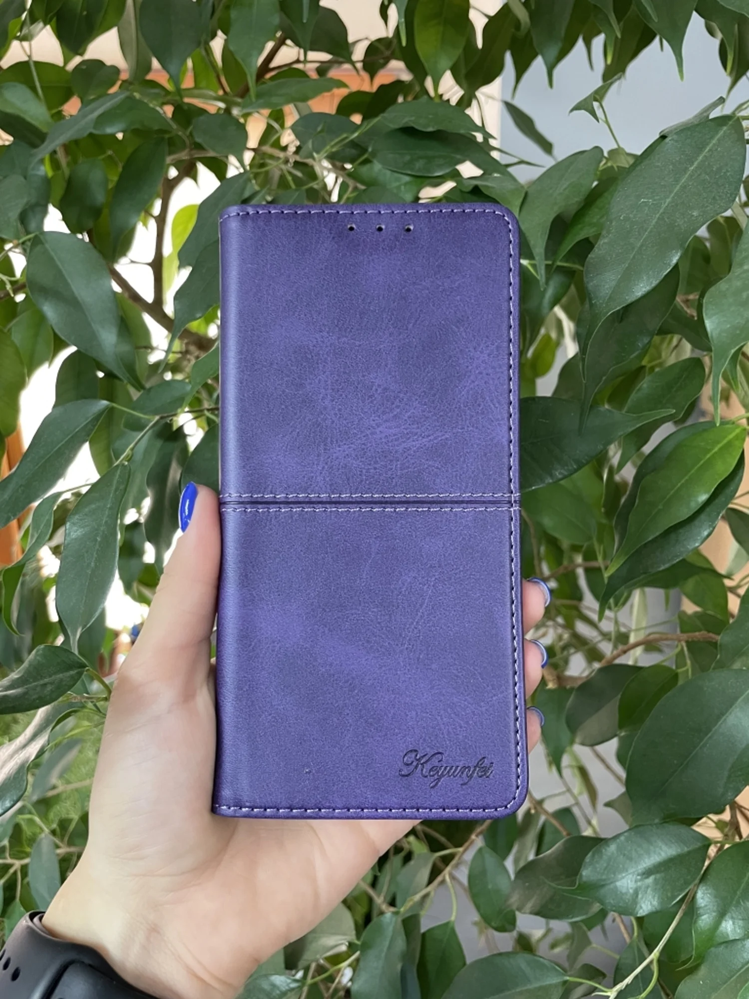 Фиолетовый чехол книжка elitcase для Honor 50 Lite и Nova 8i / Хонор 50 Лайт и Нова 8i