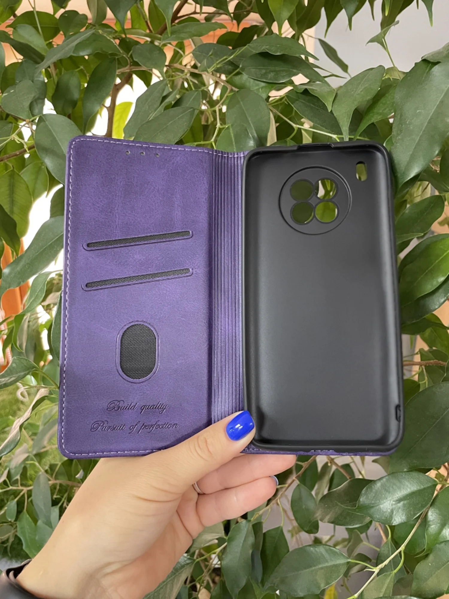Фиолетовый чехол книжка elitcase для Honor 50 Lite и Nova 8i / Хонор 50 Лайт и Нова 8i