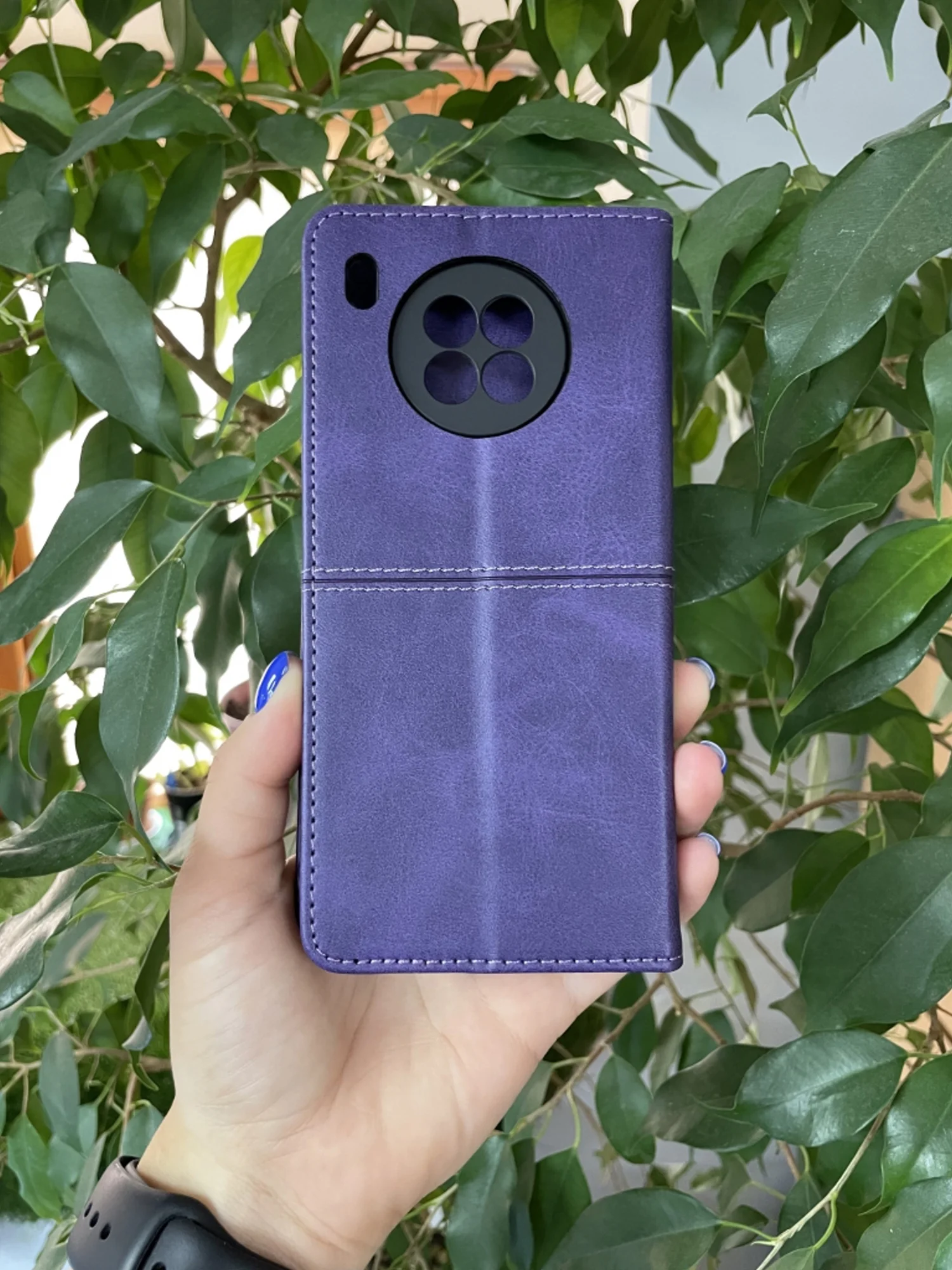 Фиолетовый чехол книжка elitcase для Honor 50 Lite и Nova 8i / Хонор 50 Лайт и Нова 8i