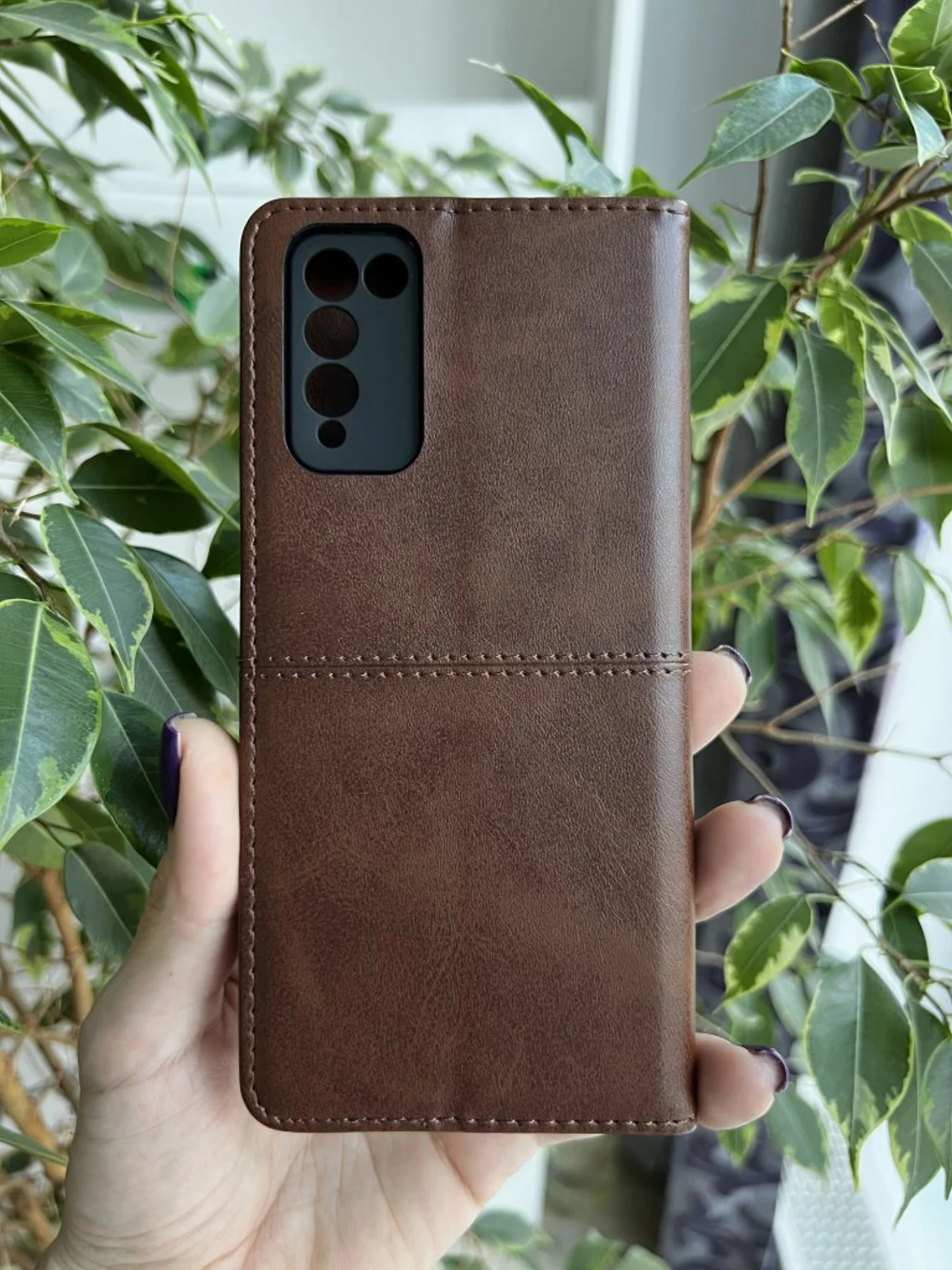 Тёмно-коричневый чехол книжка elitcase для Honor 10X Lite / Хонор 10Х лайт